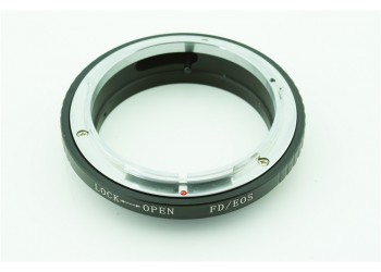 Adapter FD-EOS voor Canon FD Lens - Canon EOS EF Camera