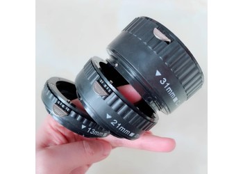 Speelgoed Macro Extension Tubes voor Canon EOS Camera Lens 3*plastic rings