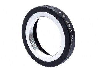 Adapter T2-EOS voor T2 T mount Lens - Canon EOS EF mount Camera