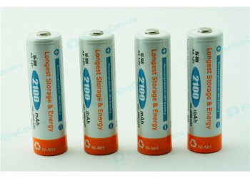 4 * AA oplaadbare batterij 2100mAh NiMH lage zelfontlading