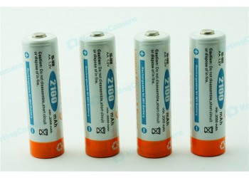 4 * AA oplaadbare batterij 2100mAh NiMH lage zelfontlading