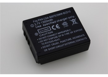 Camera Batterij Accu CGA-S007 DMW-BCD10 1300mAh voor Panasonic