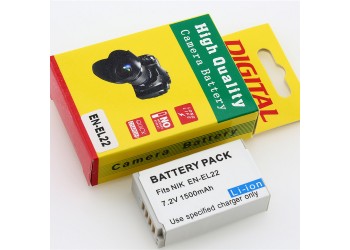 Camera Batterij Accu EN-EL22 1500mAh voor Nikon J4 S2