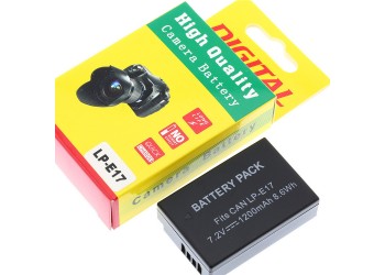 Camera Batterij Accu LP-E17 1200mAh voor Canon 77D 2000D 250D 750D