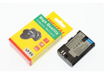 Camera Batterij Accu LP-E6 2200mAh voor Canon 5D3 6D 7D 70D 80D 90D