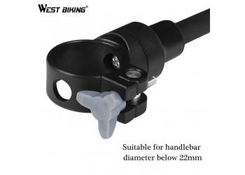 1 stuk Fiets Achteruitkijkspiegel Groothoek Bolle Spiegel Mountainbike Veiligheid Spiegel Handvat zachte pijp 8cm