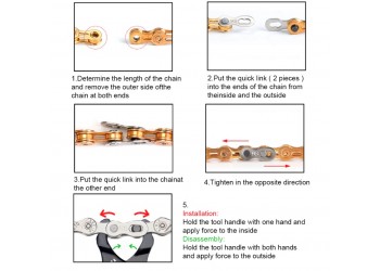 6 in 1 Fiets Chain Quick Link Tool Met Haak Up Mtb Road Fietsen Chain Klem Multi Link Tang Magic Gesp Fiets tool Kit