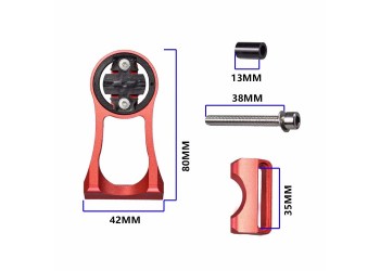 Fiets Computer Mount Houder Stuur Extension Adapter Garmin Zwart