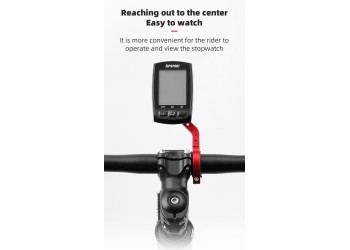 Professioneel 7 in 1 Fiets Computer Mount Houder Stuur Extension Adapter Garmin Zwart