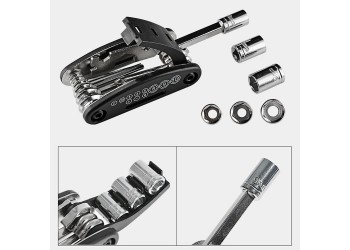 15 in 1 Multifunctionele Fiets Reparatie Tool Kit Hex Spoke