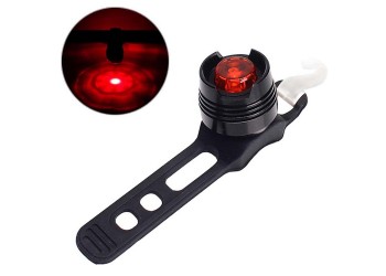 LED Waterdichte Fiets Achter Tail Helm Red Flash Light