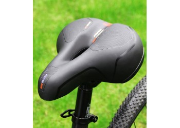 Rubber Fiets Zadel Dual Shock Absorberende Mountain Fiets Kussen Mtb Pad Comfortabel Ademend Holle Mtb Road Seat