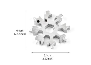 18 in 1 Sterk en Duurzaam Metaal Sneeuwvlok Tool Card Combinatie Multifunctionele Schroevendraaier Moersleutel