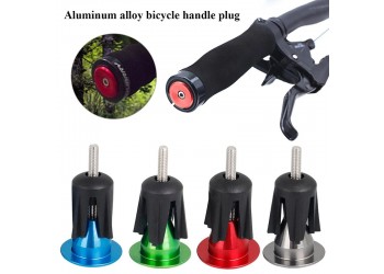 2 stuk Fiets Grip Stuur End Cap Aluminium Lock Mtb Mountain Handvat Bar End Pluggen