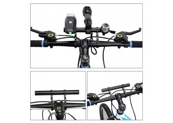 20CM Fiets Stuur Uitgebreide Bracket Mount Bar MTB Lamp Rack Stand Houder