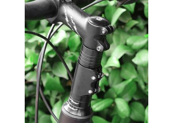 Aluminium Fiets Vorkbuis Riser Stuur Extender Stem Head Up Adapter Zwart kleur