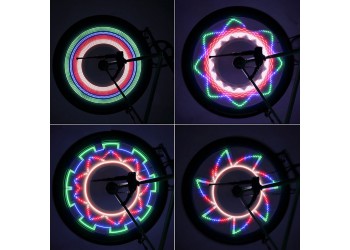 Colorful Bicycle Lights Bicycle Wheel Spoke Light 32 LED