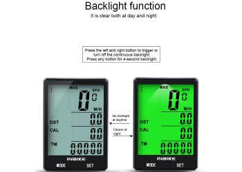 INBIKE 2.8inch Fiets Bedrade Computer Kilometerstand