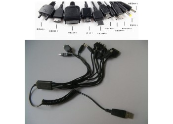 10 in 1 Multifunctionele telephone Lader usb Snelle Opladen kabel