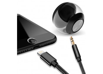 3.5Mm Jack Aux Verlengkabel Voor Iphone en ipad Auto Speaker Hoofdtelefoon Adapter Audio Splitter kabel 