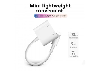 4 in 1 Adapter Opladen Luisteren Voor Apple iPhone 12 Plus XS MAX Splitter 3.5mm Jack Koptelefoon Aux Kabel Telefoon Connector