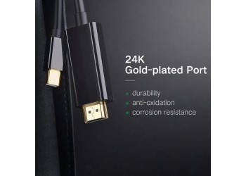 1.8M Mini DP / Thunderbolt Naar HDMI 4K Kabel Display Port MacBook TV Connector PC Projector