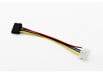4-Pin ATX Molex vrouwelijk naar 15-Pin SATA vrouwelijk Power stroom kabel