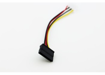 4-Pin ATX Molex vrouwelijk naar 15-Pin SATA vrouwelijk Power stroom kabel