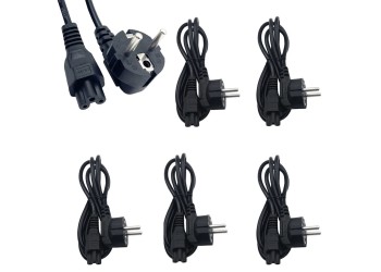 5 stuk EU Power Kabel Voedingskabel Stroomkabel Mickey Mouse C5 1.2m Voor Laptop Computer Monitor Printer