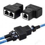 1 naar 2 Netwerk LAN Connector Adapter Extender RJ45 Ethernet kabel