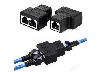 1 naar 2 Netwerk LAN Connector Adapter Extender RJ45 Ethernet kabel