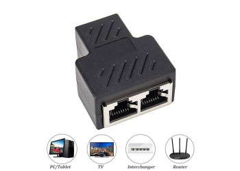 1 naar 2 Netwerk LAN Connector Adapter Extender RJ45 Ethernet kabel