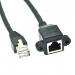 RJ45 male-Female Ethernet LAN Network Kabel CAT5E 1M