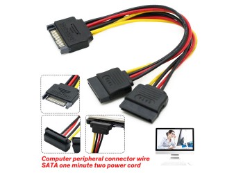 15Pin SATA Naar 2 * 15Pin Power Hdd Splitter Power Kabel