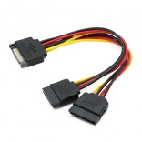 15Pin SATA Naar 2 * 15Pin Power Hdd Splitter Power Kabel