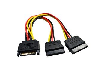 15Pin SATA Naar 2 * 15Pin Power Hdd Splitter Power Kabel