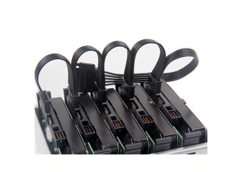 Sata 15Pin 1 Tot 5 Sata 15Pin Harde Schijf Voeding Splitter Cable Koord Diy Pc Sever Power Pcie Riser 60 Cm 