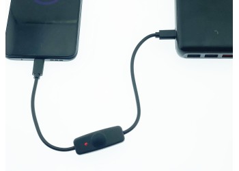 30cm Usb type C Kabel Met Schakelaar Aan/Uit Kabel Verlengschakelaar Voor LED Lamp Usb Ventilator Voeding Lijn Duurzame Adapter