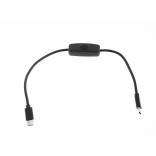 30cm Usb type C Kabel Met Schakelaar Aan/Uit Kabel Verlengschakelaar Voor LED Lamp Usb Ventilator Voeding Lijn Duurzame Adapter