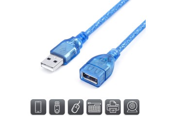 USB 2.0 Verlengkabel USB 1.5M Kabel Man-vrouw Data Kabel