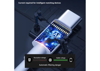 USB Type C 3.1 Male To USB Type C 3.1 Male Plug OTG Data en oplaad Kabel 1M Wit kleur