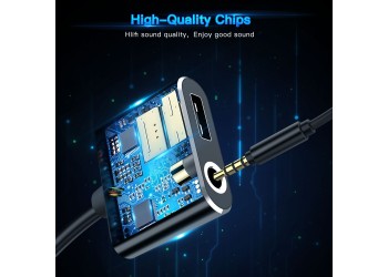 Type C naar 3,5 mm koptelefoonaansluiting adapter 2 in 1 USB C audiokabel converter opladen splitter hoofdtelefoon adapter voor Samsung Huawei Xiaomi