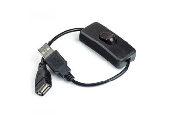 28cm Usb-Kabel Met Schakelaar Aan/Uit Kabel Verlengschakelaar Voor Usb LED Lamp Usb Ventilator Voeding Lijn Duurzame Adapter