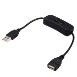 28cm Usb-Kabel Met Schakelaar Aan/Uit Kabel Verlengschakelaar Voor Usb LED Lamp Usb Ventilator Voeding Lijn Duurzame Adapter