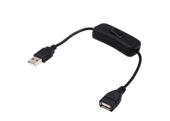 28cm Usb-Kabel Met Schakelaar Aan/Uit Kabel Verlengschakelaar Voor Usb LED Lamp Usb Ventilator Voeding Lijn Duurzame Adapter