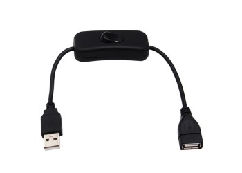 28cm Usb-Kabel Met Schakelaar Aan/Uit Kabel Verlengschakelaar Voor Usb LED Lamp Usb Ventilator Voeding Lijn Duurzame Adapter