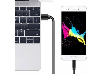 Android Switch oplaad data kabel USB-USB Type C 25cm 56K