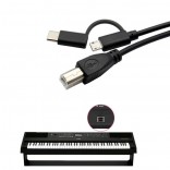 2 in 1 Usb type c & micro usb naar Usb Type B OTG Kabel Printer Telefoon Piano Elektronische drum Midi Keyboard