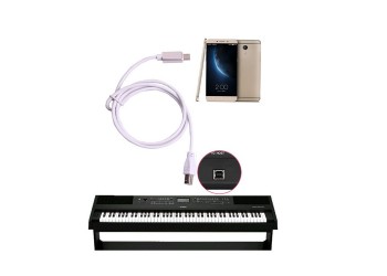 Micro usb-Usb Type B OTG Kabel Printer Telefoon Piano Elektronische drum Midi Keyboard