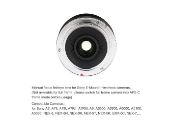 7artisans 12mm F2.8 manual focus lens voor Sony systeem camera + Gratis lenspen en lens tas